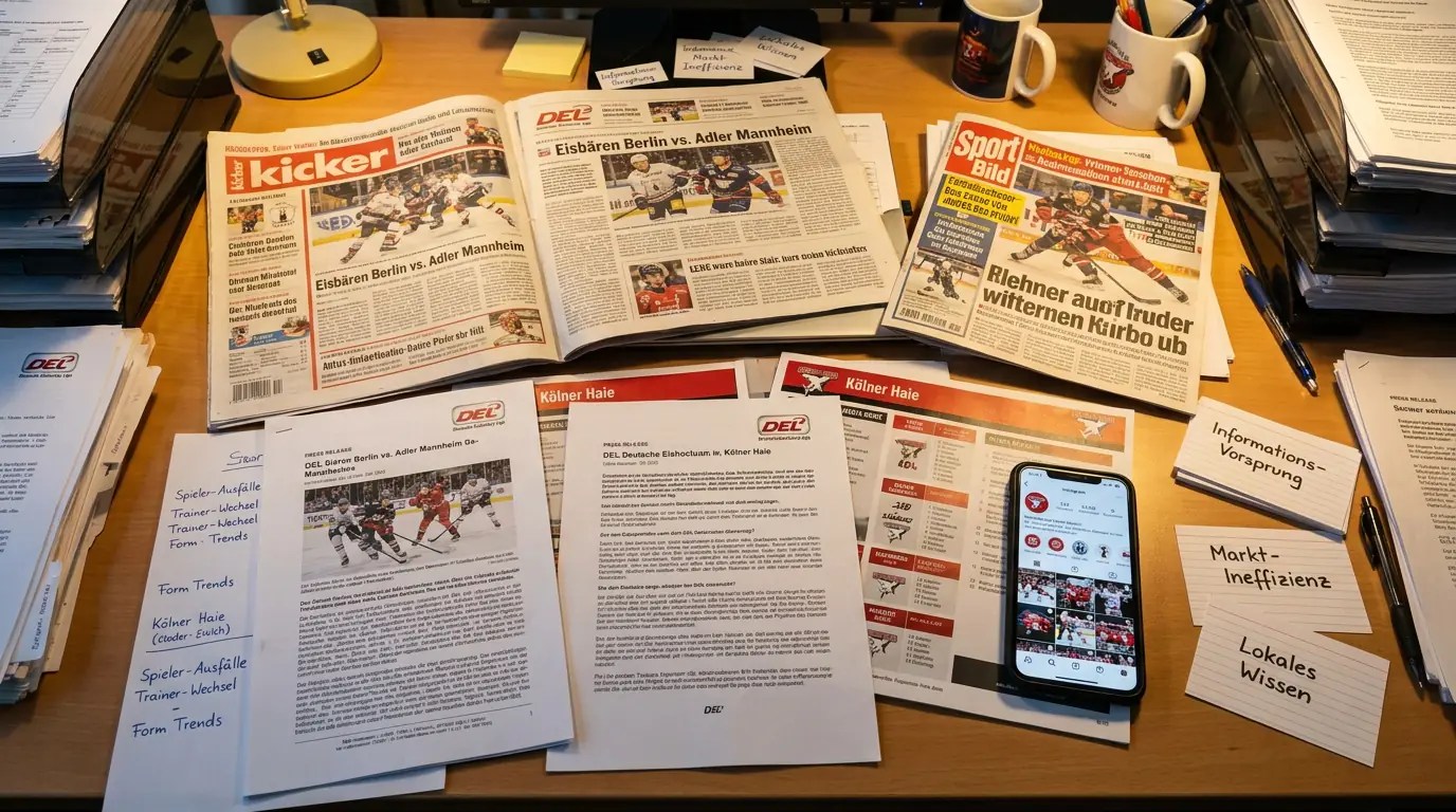 Lokales Wissen als Vorteil beim DEL Wetten – Informationsvorsprung durch deutsche Eishockey-Medien nutzen