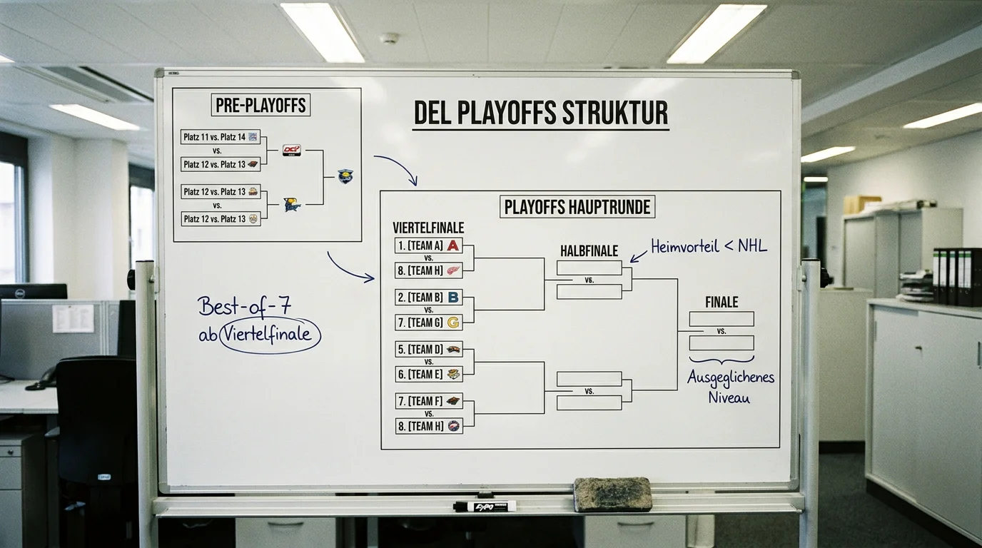 DEL Playoffs Struktur – Pre-Playoffs und Playoff-Format der Deutschen Eishockey Liga erklärt