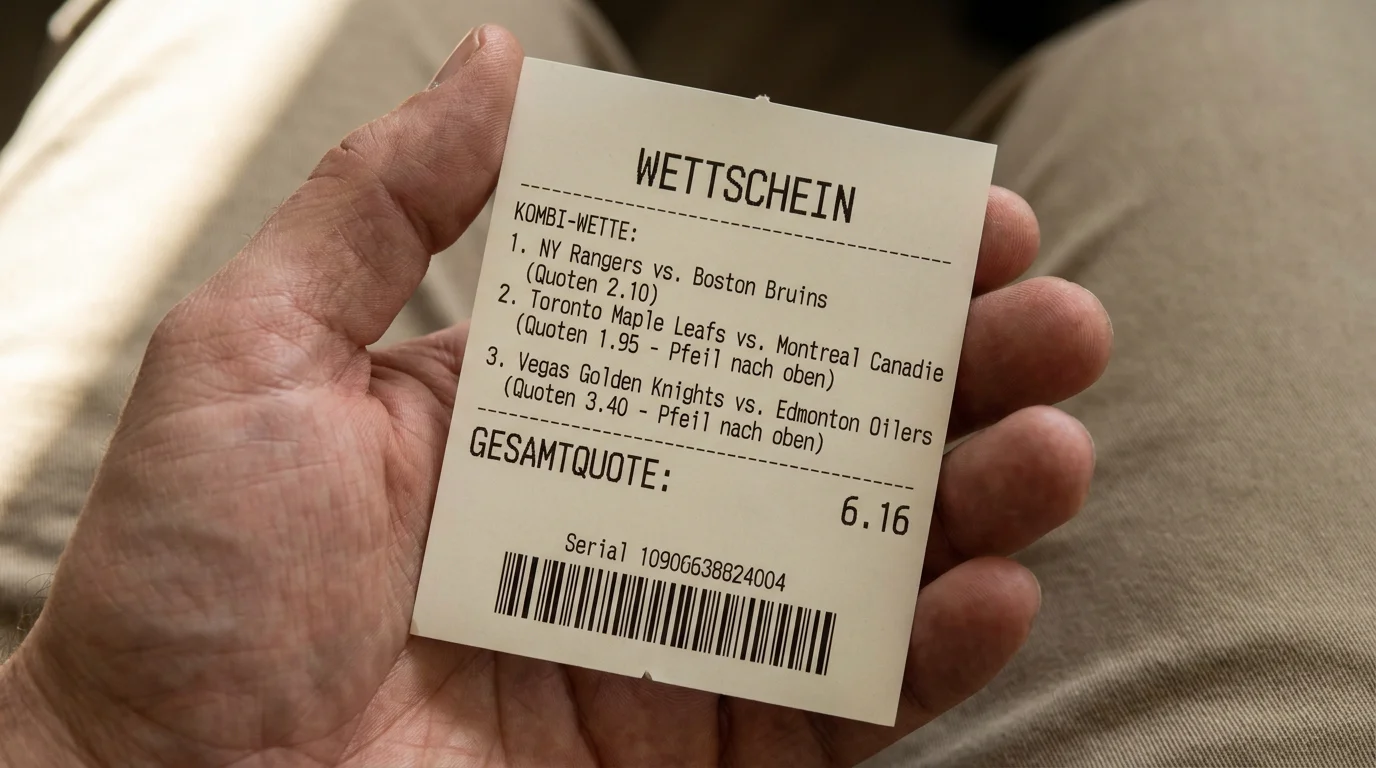Eishockey Kombiwette auf NHL-Spiele – Mehrfachwettschein mit multiplizierten Quoten