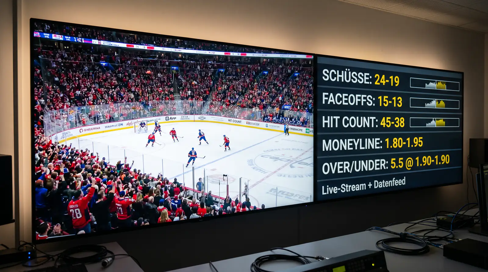 Live-Stream und Datenfeed für Eishockey Live Wetten – Echtzeit-Information für In-Play-Entscheidungen