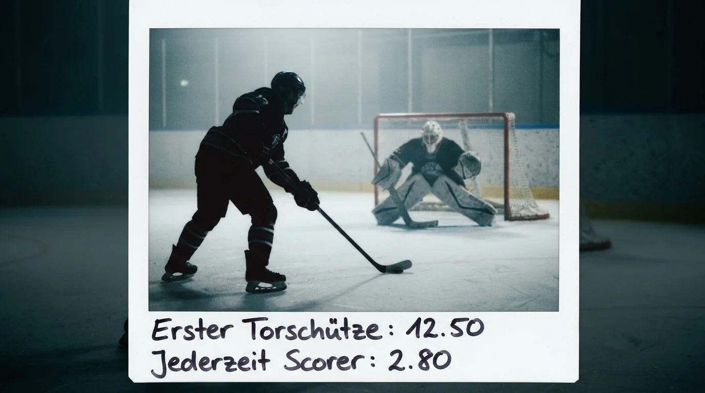 Erster und jederzeit Torschütze Markt im Eishockey – Quoten und Analyse für Prop Wetten