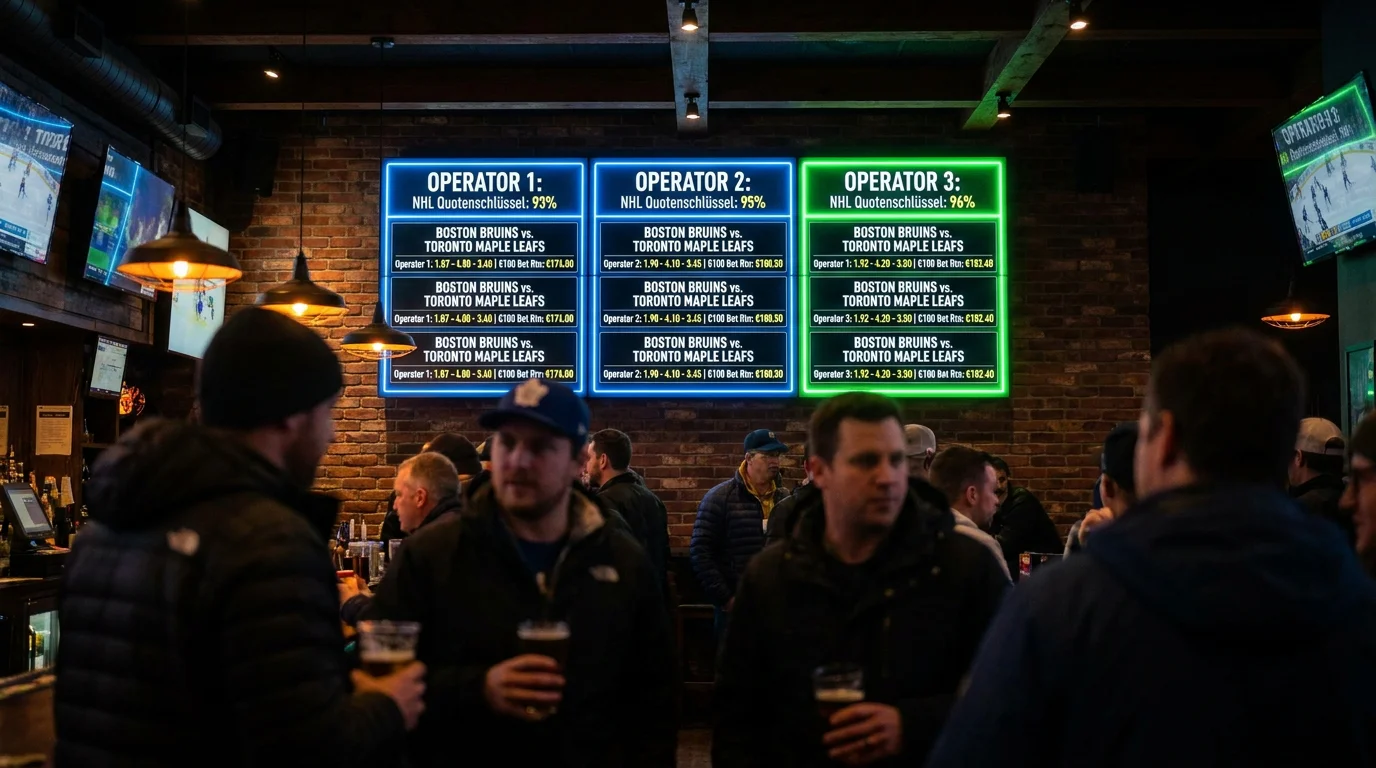 NHL Quoten Auszahlungsquote Vergleich – Quotenschlüssel verschiedener Anbieter für NHL-Wetten