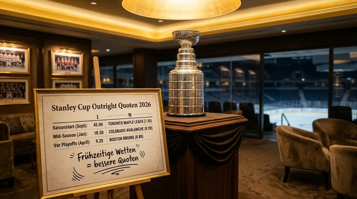 Stanley Cup Outright Wetten 2026 – Beste Zeitpunkte für Langzeitwetten auf den NHL-Meister