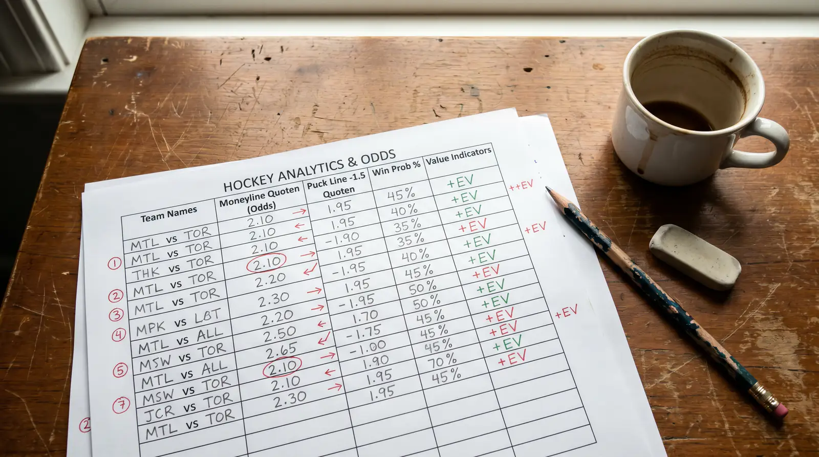 Analyse wann Puck Line Wette mehr Wert bietet als Moneyline im NHL-Eishockey